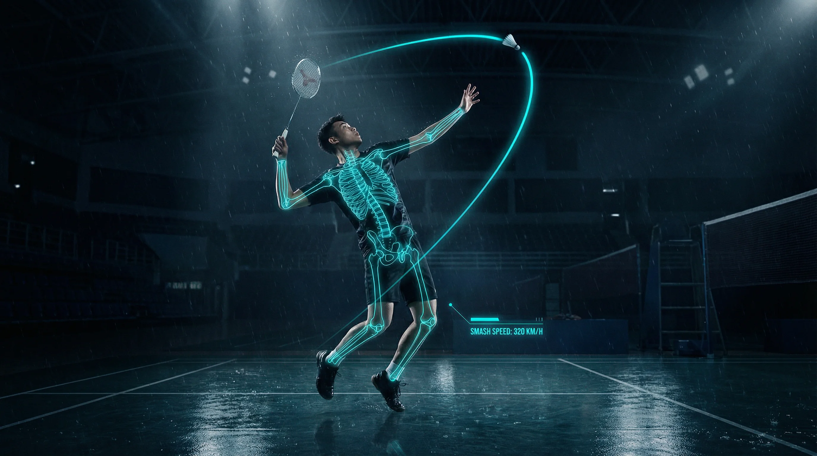 Badminton-Bewegungsanalyse mit MovAcam Dual-Kamera-System