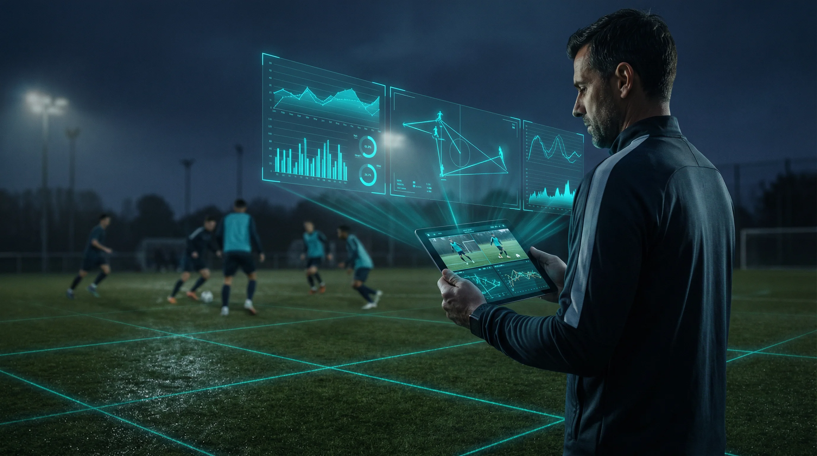 Fußballtrainer nutzt MovAcam Tablet für Echtzeit-Analyse