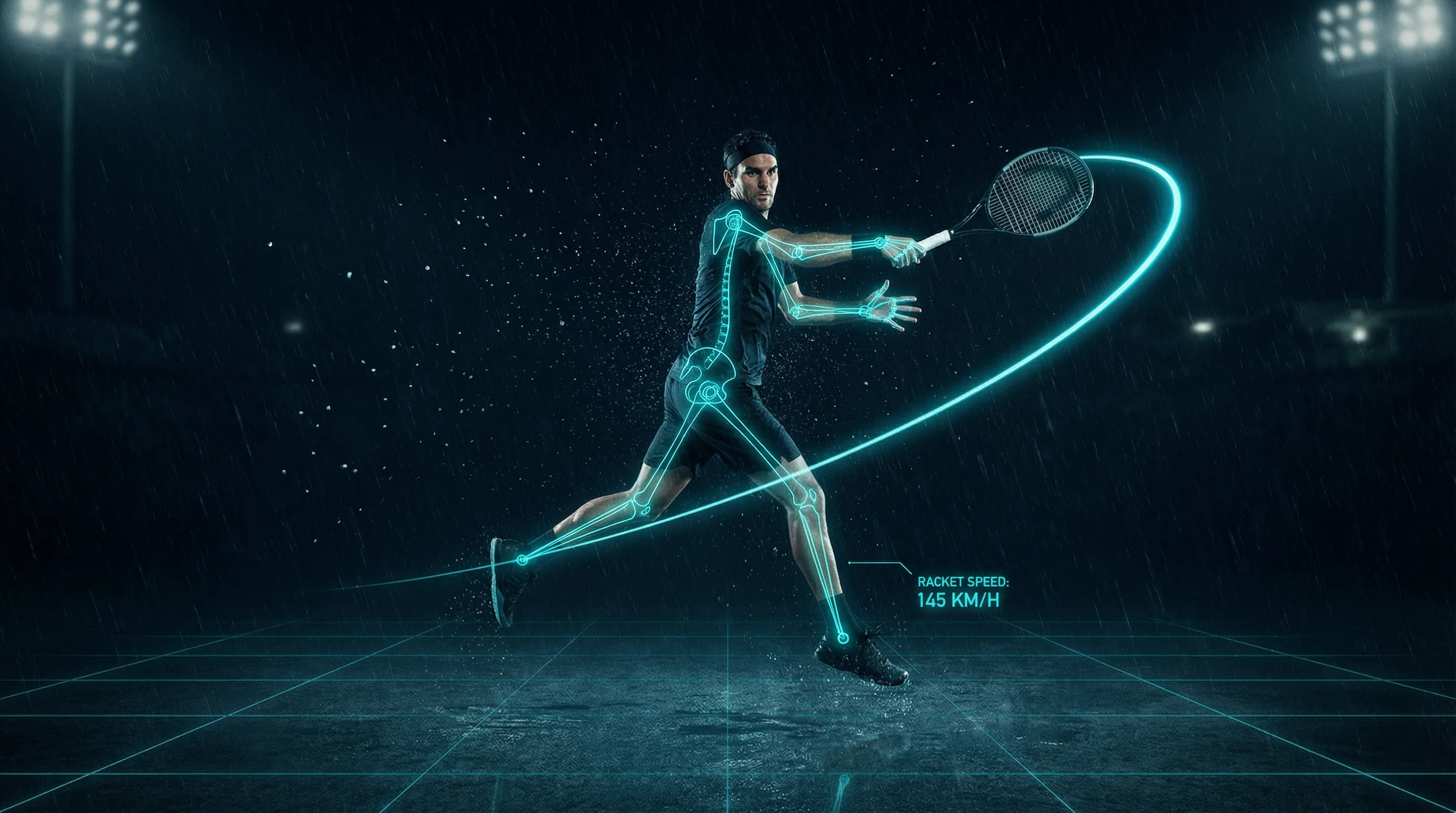 Tennis-Bewegungsanalyse mit MovAcam Dual-Kamera-System