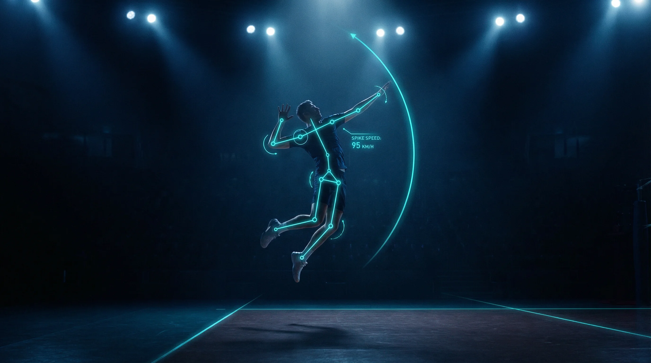 Volleyball-Bewegungsanalyse mit MovAcam Dual-Kamera-System