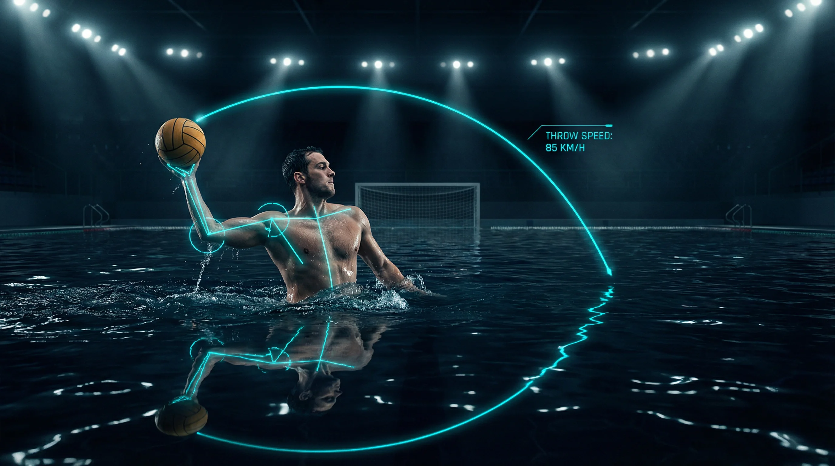 Wasserball-Bewegungsanalyse mit MovAcam